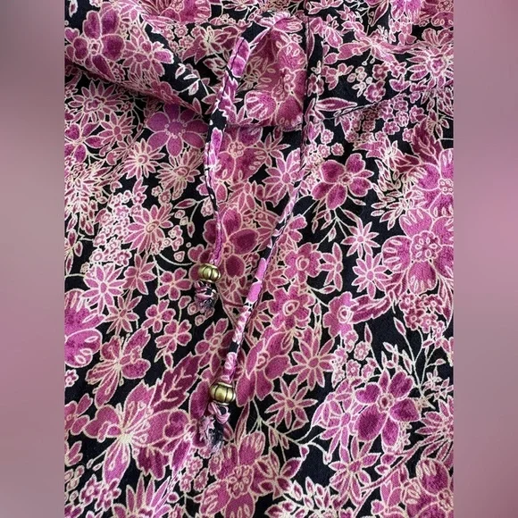 🌸 Free People Bon Voyage Floral Maxi Dress | Black Combo | Size M - Picture 3 of 15